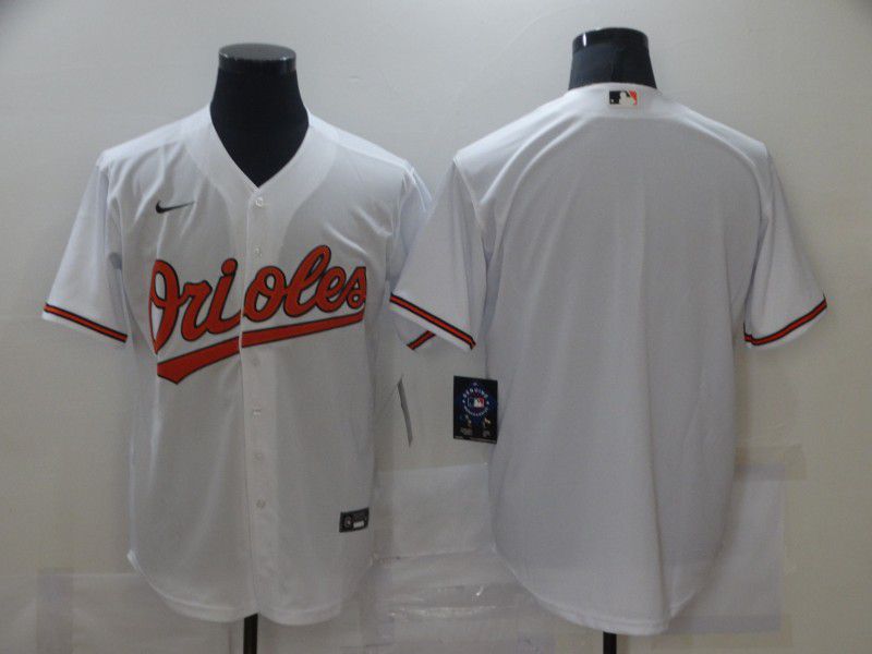 Men Baltimore Orioles Blank White Game Nike MLB Jerseys->baltimore orioles->MLB Jersey